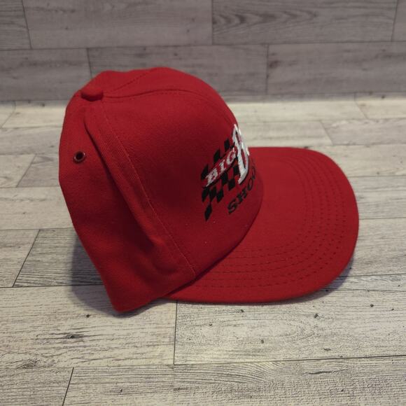 Vintage 90s 1996 Big Bud Shootout Budweiser Adjustable Cap Hat Embroidered Red - Picture 2 of 10